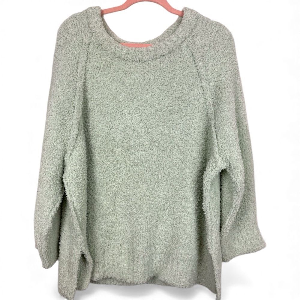 Altar'd State Mint Green Fuzzy Oversized Push Sweater Size XL so soft